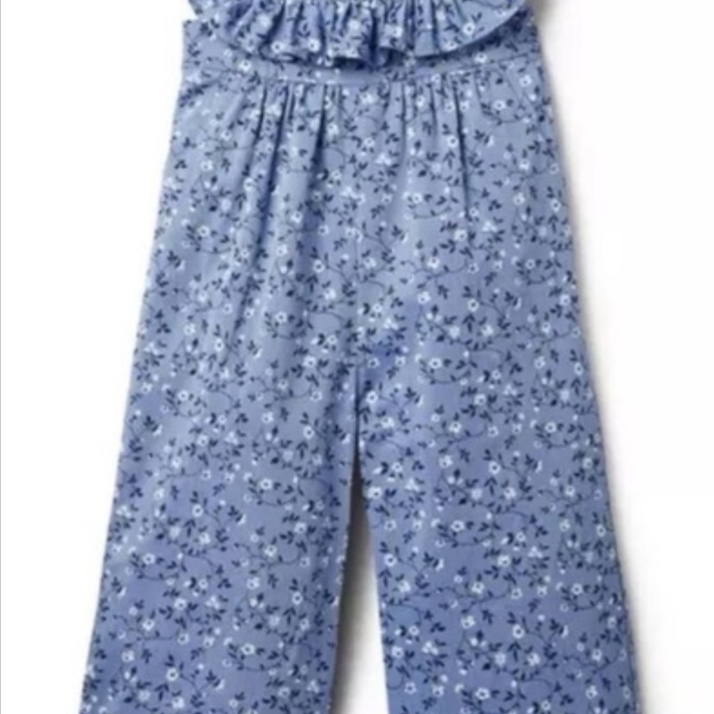 Floral Blue Jumpsuit